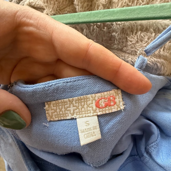 Gianni Bini Sky Blue Dress with Ruffle Straps - Picture 3 of 3